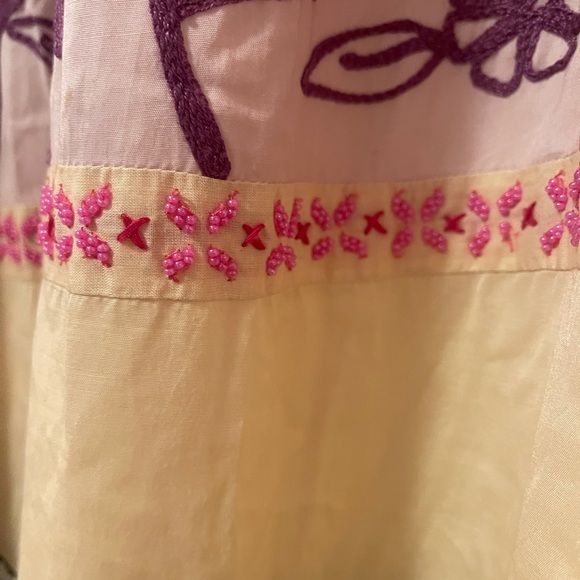 Leifnotes Anthropologie dress beaded size 6 open shoulder - Picture 2 of 10